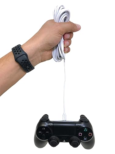 Miniatura 5 de Paquete de 2 cables de carga para controlador PS4 de 20 pies, cable de datos micro USB de alta velocidad para Playstation 4, PS4 Slim, controlador
