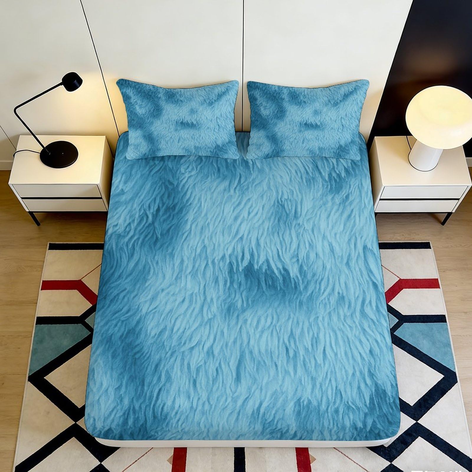 3D Printing Lighthouse Fitted Sheet Microfiber Non-Slip Deep Pocket Sailboat Mattress Fitted Cover Bedroom Bedding Protection 140x200x25cm