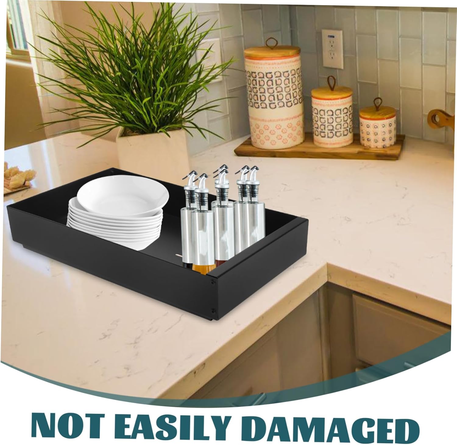 Pull Out Pantry Storage Drawer Kitchen Cabinet Organizer with Draining Rack Heavy Duty Slide Out Shelf for Easy Access to Dishes and Kitchenware Compact Design for Small Spaces