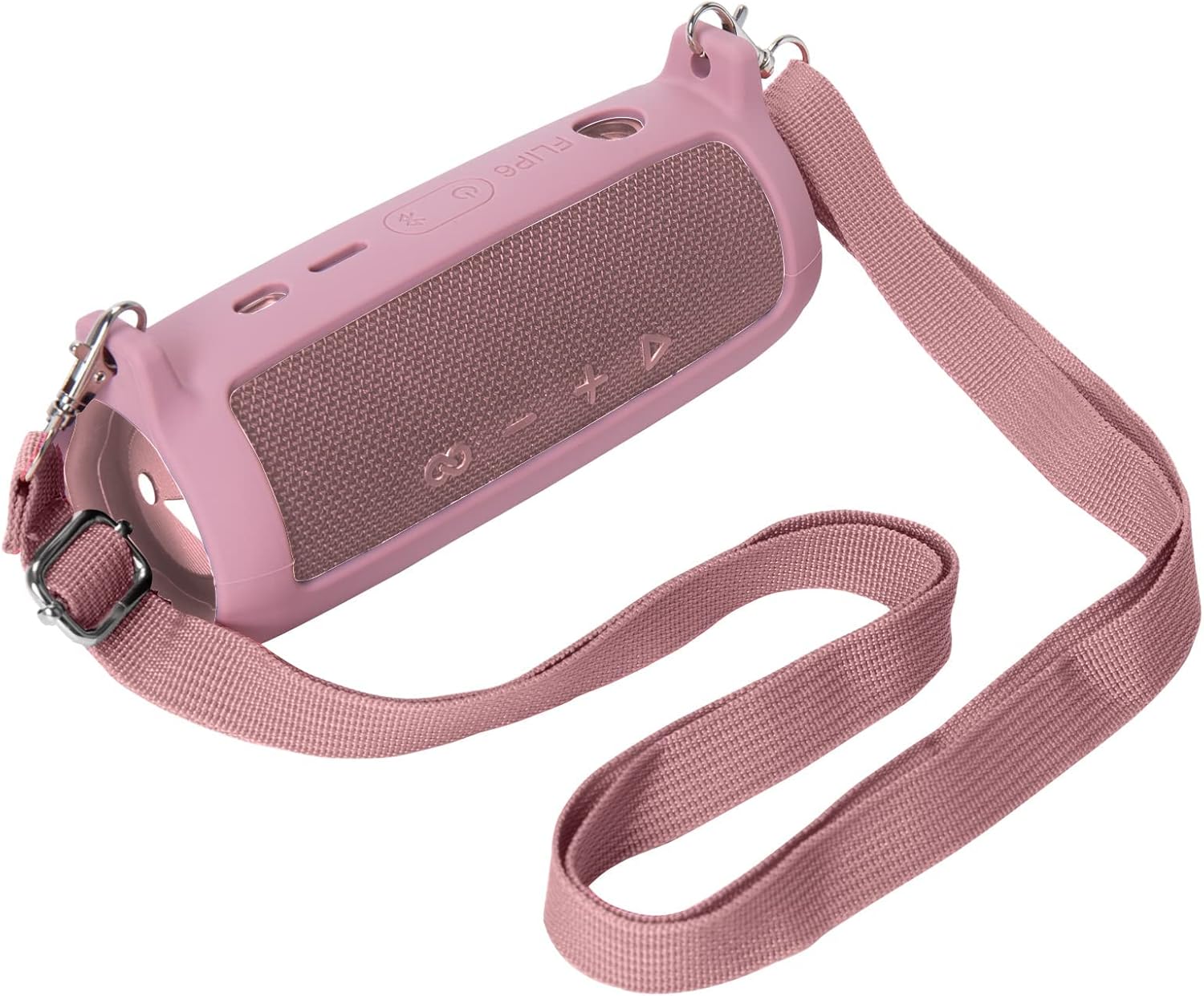 co2CREA Soft Silicone Case Replacement for JBL Flip 6 Portable Bluetooth Speaker (Pink Case) - Image 5