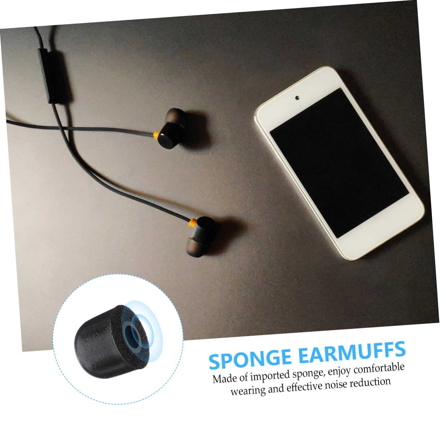 Uonlytech 40pièces Embouts De Remplacement Éponge Mousse pour Écouteurs Intra-Auriculaires Confort Ergonomique Bruit Accessoires Universels pour Casques Audio