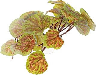 NOLITOY 3 Pçs Folhas De Paisagismo Plantas Falsas Plantas Artificiais Folhas Artificiais Répteis Plantas Penduradas Réptil Folhas Falsas Penduradas Plantas De Aquário De Plástico Tanque