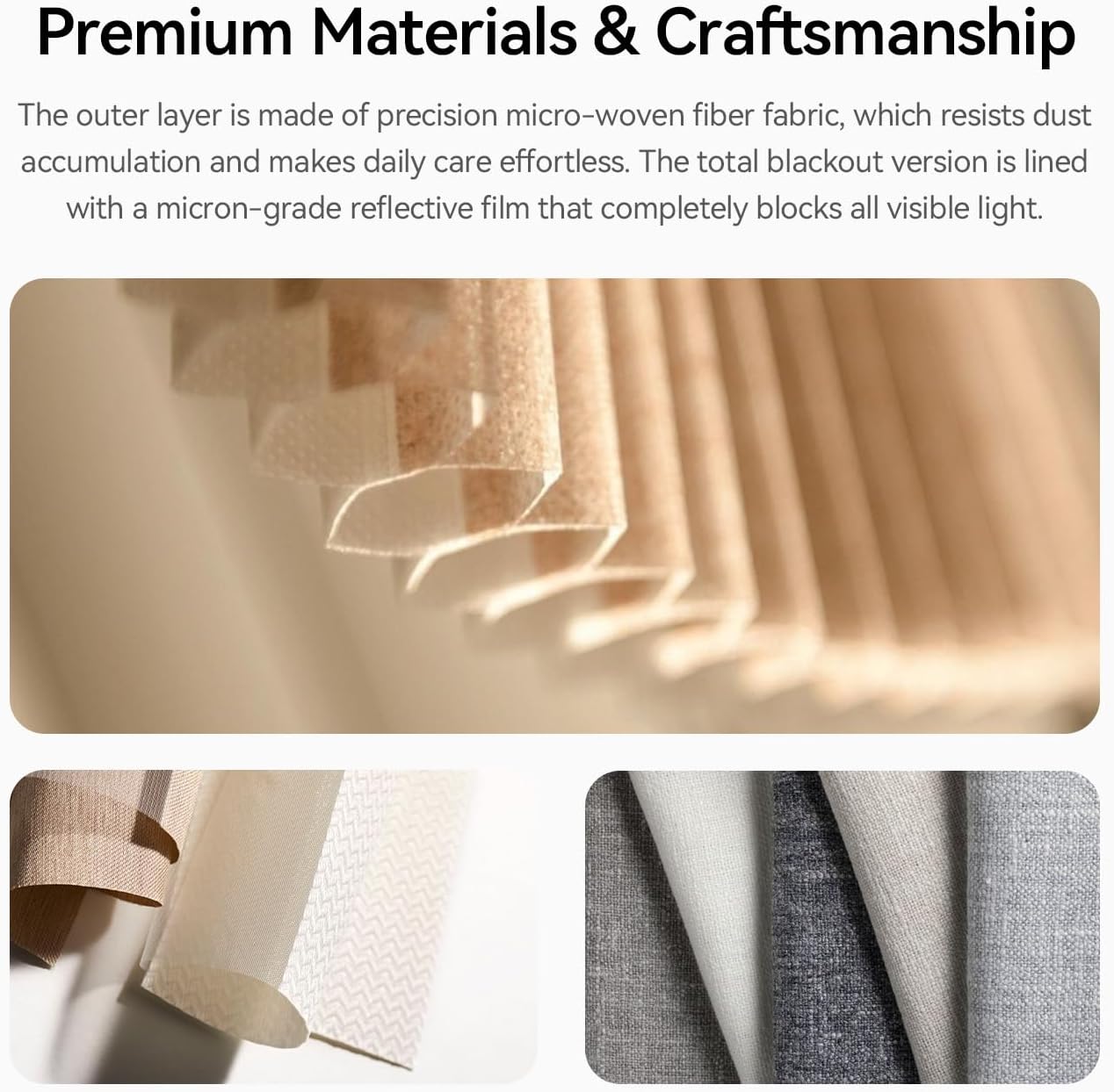 Motorized Matter Cellular Shades, Smart Honeycomb Blinds Work with Apple HomeKit, Alexa, Google Home, Custom Size Cordless Electric Blinds, No Hub Needed