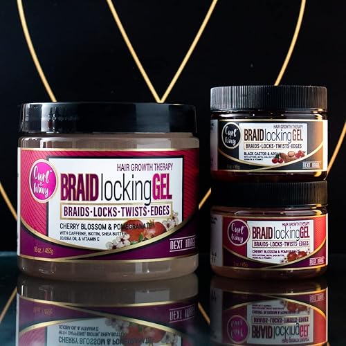 Miniatura 6 de NEXT IMAGE Gel de bloqueo trenzado (ricino negro y argán, 16 onzas)