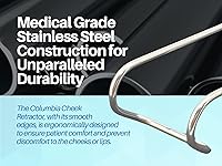 Vista 2 de ARTMAN INSTRUMENTS Dental Columbia - Retractor de mejillas – Juego de 3 abridores de boca de acero inoxidable, autoclave para blanqueamiento dental