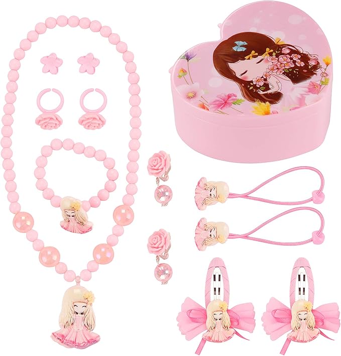 Seatecks 36 Stück Haarspangen-Set – Tier-Motive, Bunt, Mit Gummis & Clips Für Mädchen (1–8 Jahre)