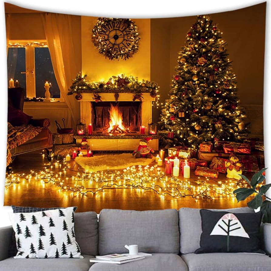 Amazon.co.jp: [LJKI] タペストリー おしゃれ 壁掛け 横長 大判 背景