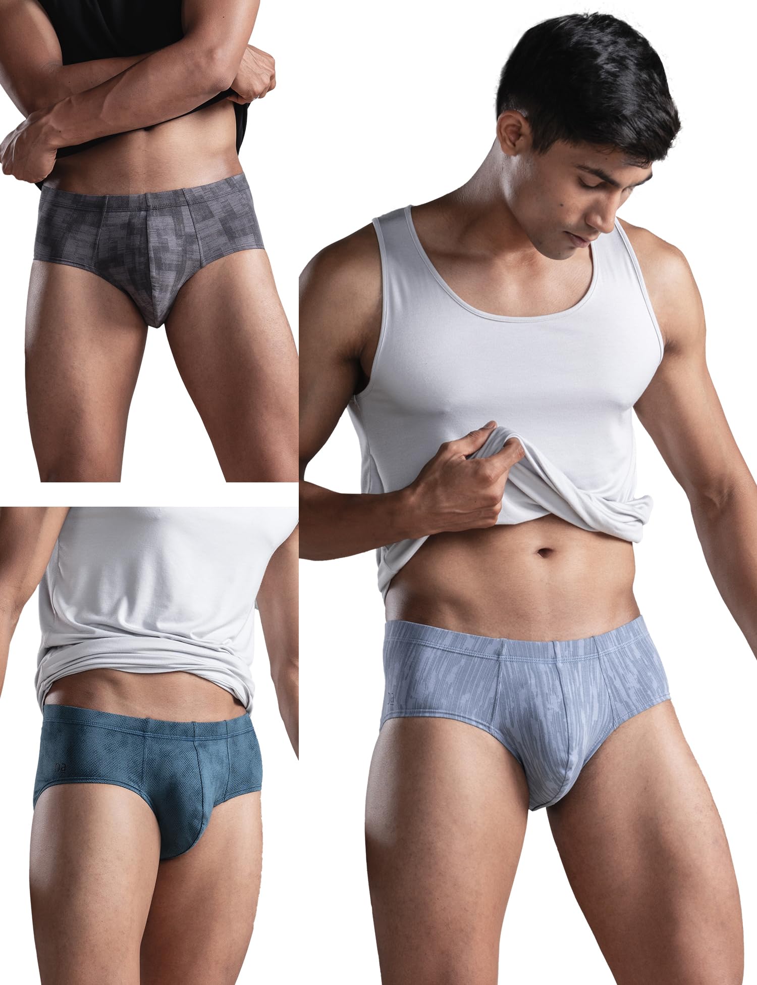 damensch Regular Fit Cotton Blend Printed Frenchie Feelmint Finish Breathable Moisture Wicking Comfortable Microfibre Waistband Stretchable Underwear for Men-picture-22