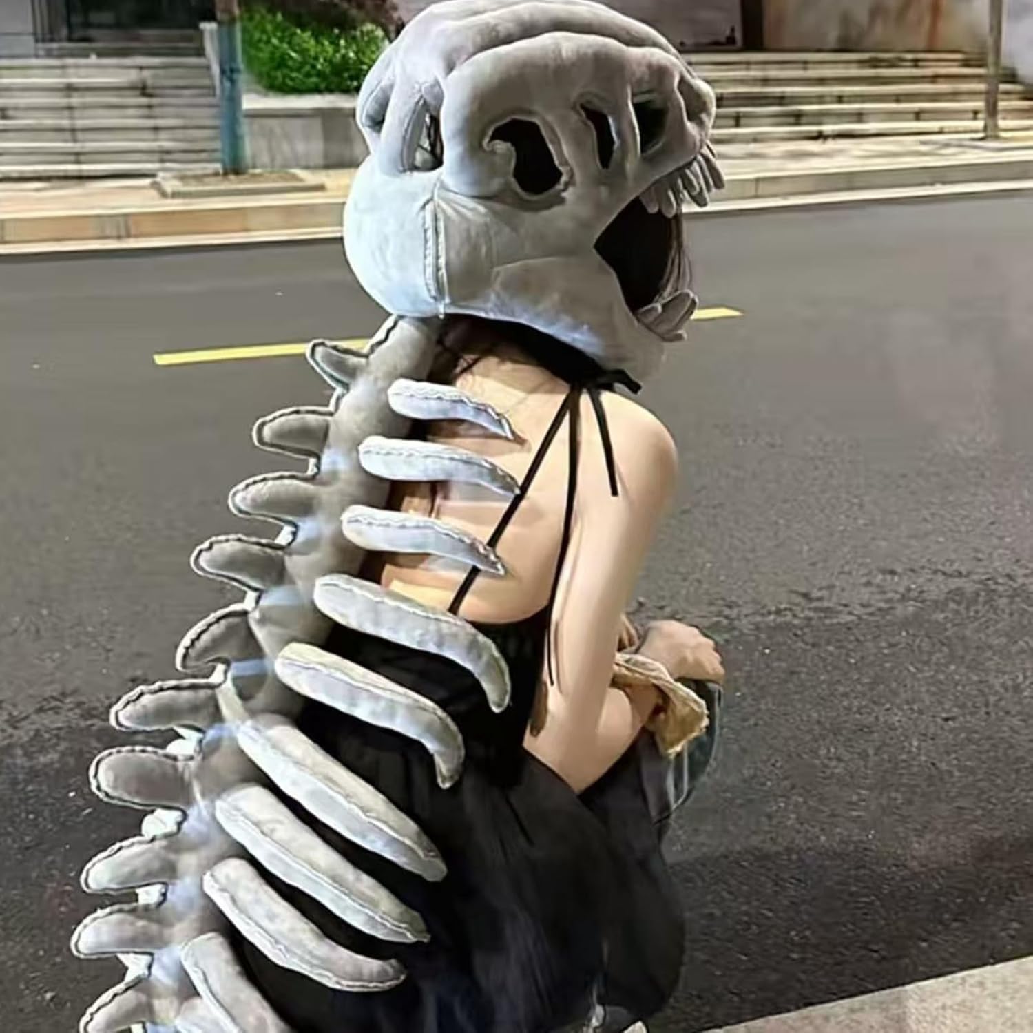 ハロウィン 恐竜 スカル ヘッドギア | マスカレード恐竜骨ヘッドピース,ハロウィン仮装用アクセサリー 子供用 大人用 カーニバル