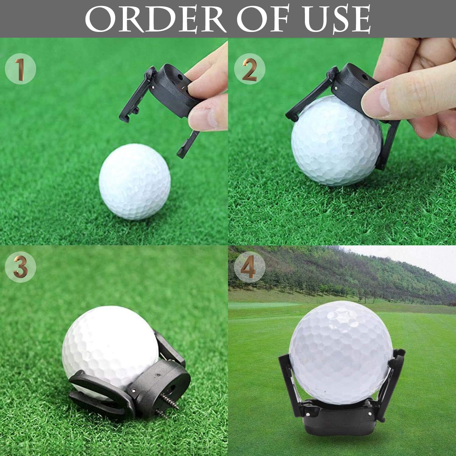 5 Pz Mini Raccoglitore di Putter, Strumento per Il Recupero delle Palline da Golf, Dispositivo ad Aspirazione per Golf, Raccoltore di Palline da Golf in Plastica, Accessori da Golf a Ventosa