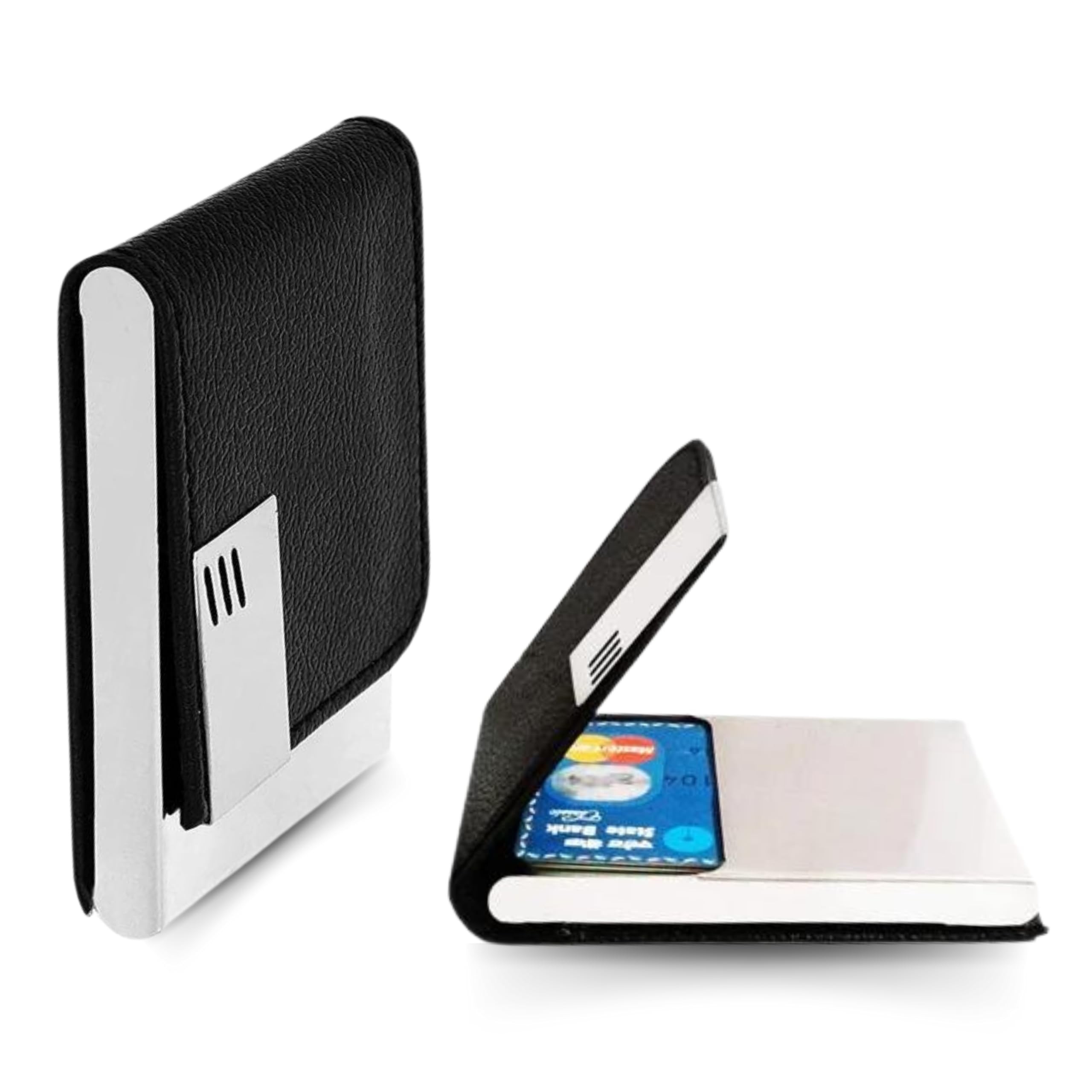 ofixo premium metal (1101) stylish executive credit/debit/atm/id/visiting super sleek, sturdy || 6 card holder 9.5cm x 6.7cm x 1.3cm|| for men's & women's