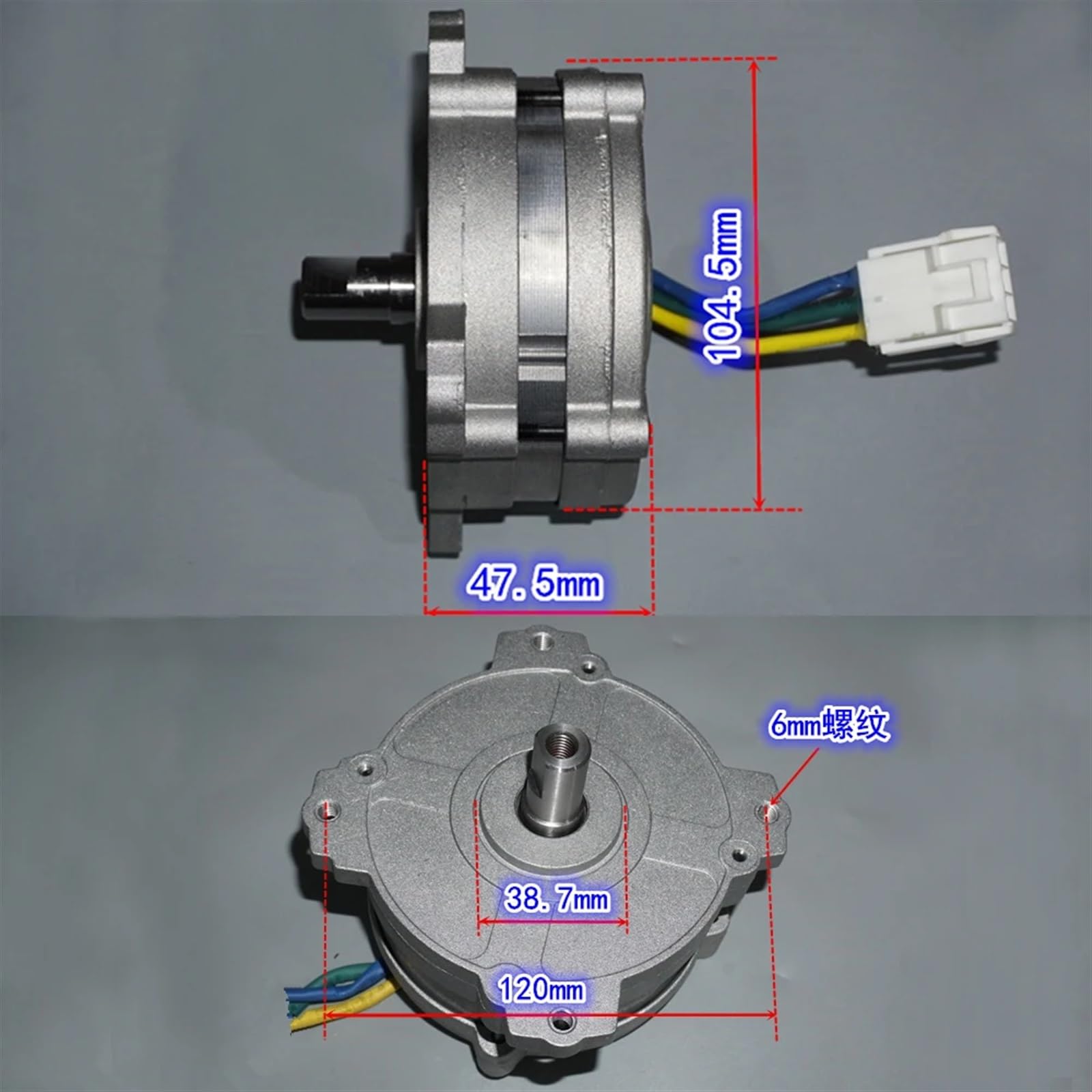 Motor sin escobillas de alta potencia magnético fuerte de neodimio, 12V, 24V, 36V, 400W, 1450-4550RPM, Motor de potencia mecánica sin escobillas de alto