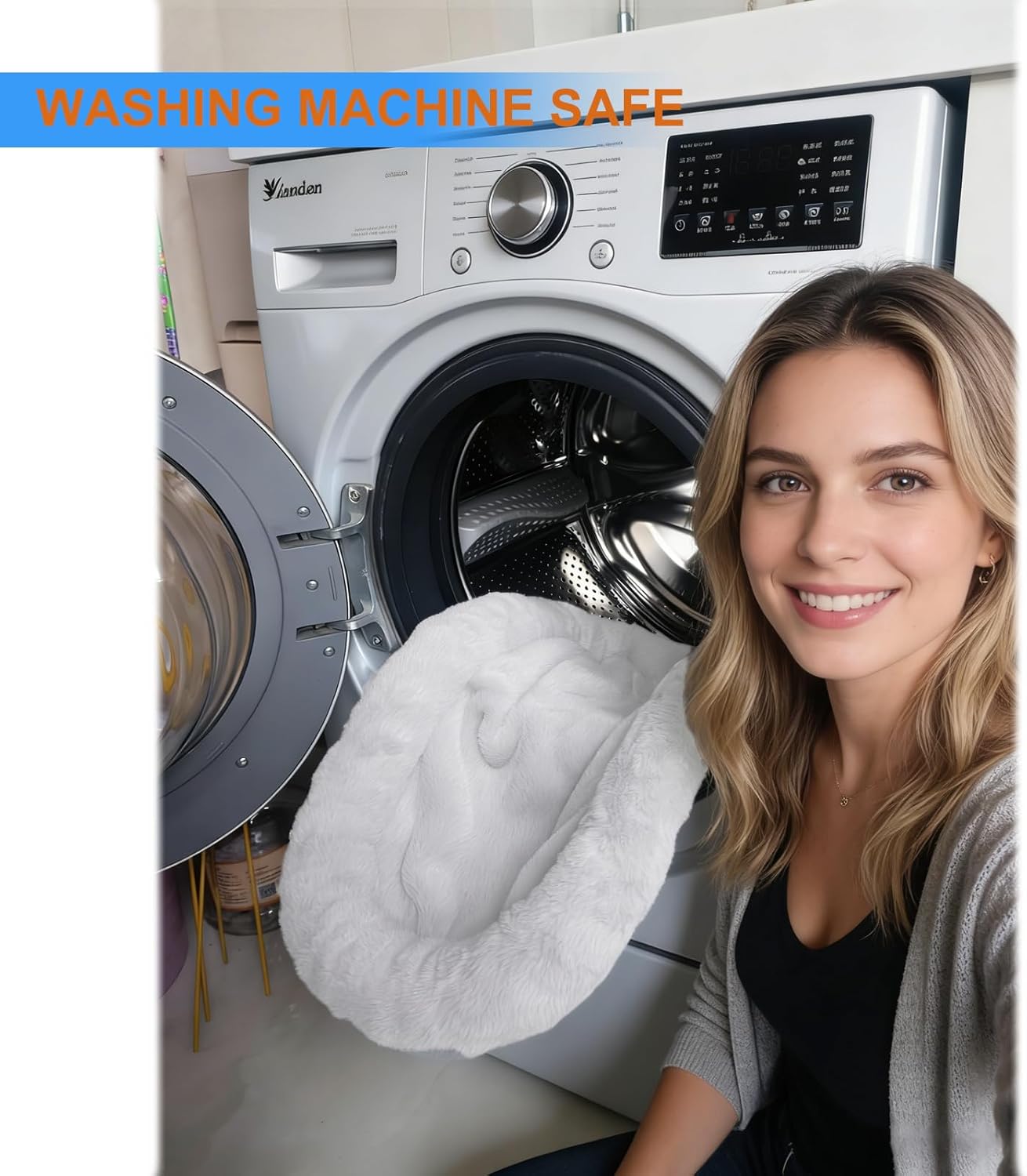 Cat Desk Bed&Cat Hammock for Desk and Bedside,90°Rotating&Height Adjustable,40 lbs Capacity,Soft Faux Fur with Reversible Mat,23.62x14.57x2.76 inch Modern Beige Cat Perch for Office&Game Tables(Beige)