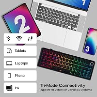 EPOMAKER X Aula F65 PRO Wireless Mechanikus Gamer Billentyűzet, Hot-Swap, RGB, Bluetooth/2.4GHz, 65% Layout 3