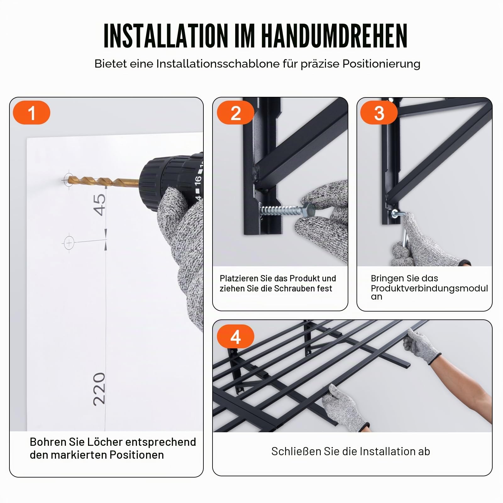 VEVOR 2er-Set Garagenregal 1830 x 630 x 305 mm Werkzeugaufbewahrung 363 kg pro Schicht Werkzeughalter Wand 183 x 61 cm Regalfläche Aufbewahrungsregale Metallregal Werkzeug Organizer Wandregale