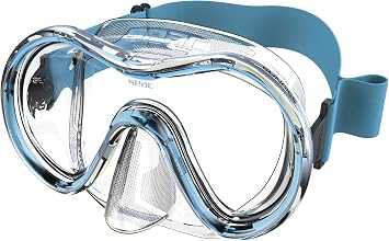 SEAC Sunrise, Dive Mask with Fabric Strap, One Lens in Tempered Glass, for Scuba and Snorkeling