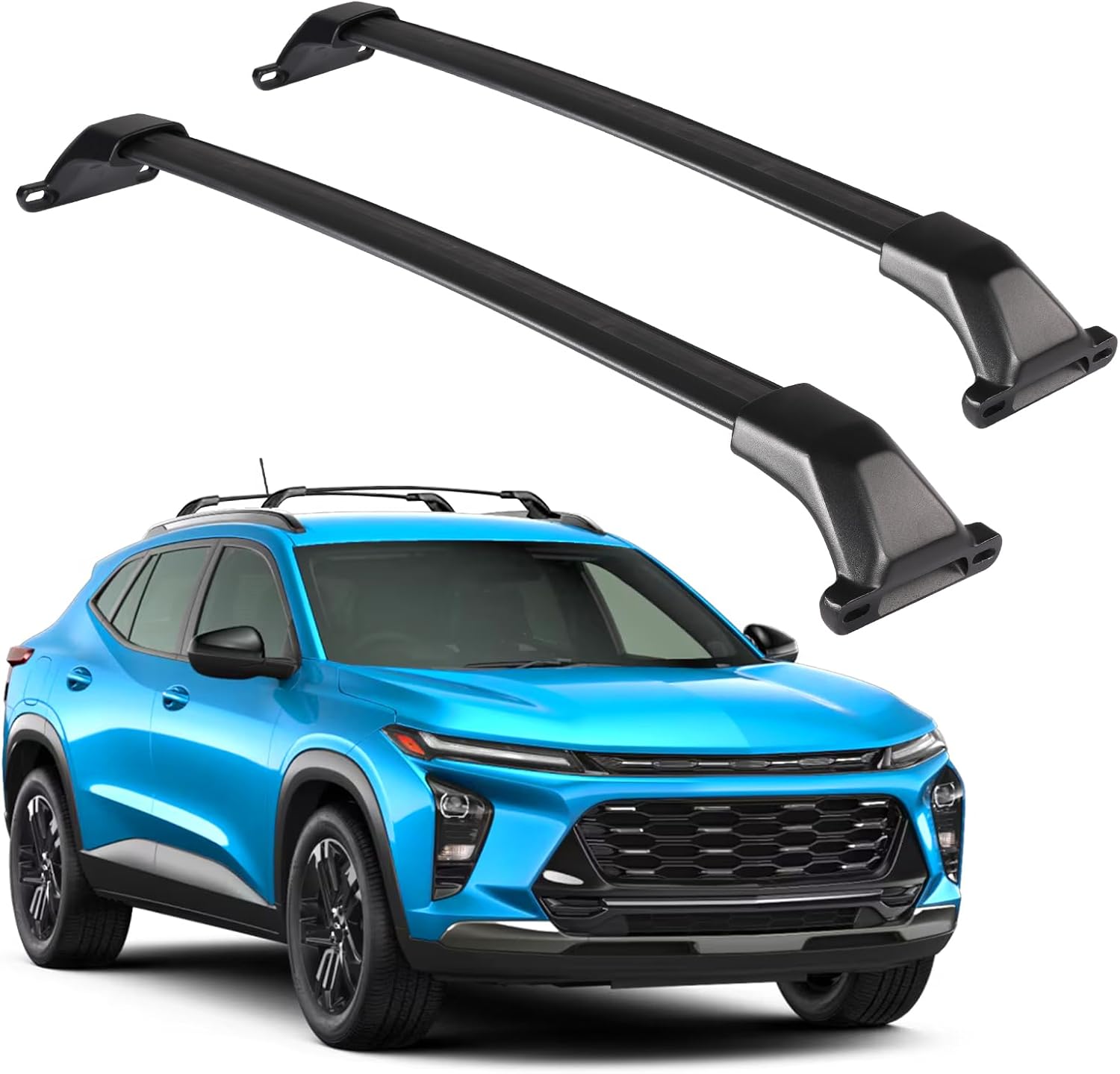 Roof Racks Cross Bars Compatible with Chevy Chevrolet Trax 2023 2024 2025 2026(Not for LS/1RS) Heavy-Duty Aluminum Crossbars Rails Cargo Rooftop Bike Snowboard Skiboard Luggage Rack Carrier