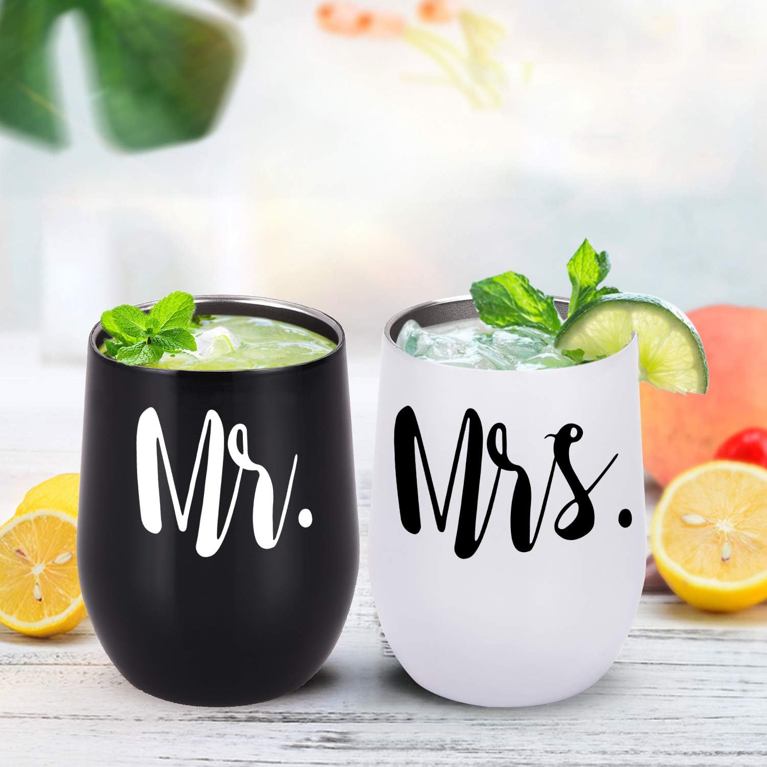 Best Seller Gingprous Mr and Mrs Wine Tumbler Box Set, Engagement Wedding Bridal Shower Anniversary Ideas For Newlyweds Couples, 12 Oz Insulated Stainless Steel Wine Tumbler with Lid and Straw, Set of 2 Best Cyber Monday 🔥 Gingprous Mr and Mrs Wine Tumbler Box Set, Engagement Wedding Bridal Shower Anniversary Ideas For Newlyweds Couples, 12 Oz Insulated Stainless Steel Wine Tumbler with Lid and Straw, Set of 2