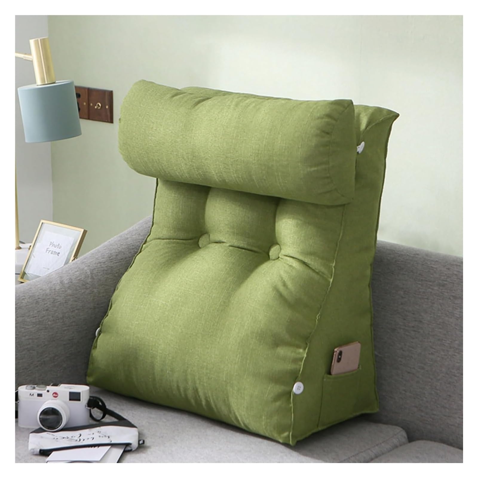 Reading pillow， Soft Lumbar Support Cushion,Bed Rest Pillow,Backrest For