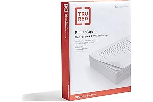 TRU RED White Printer Paper, 500 Sheets