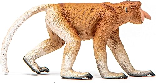 Miniatura 6 de Schleich Wild Life - Figura realista de mono Proboscis  Auténtico y altamente detallado juguete de animales salvajes, duradero para la educación y