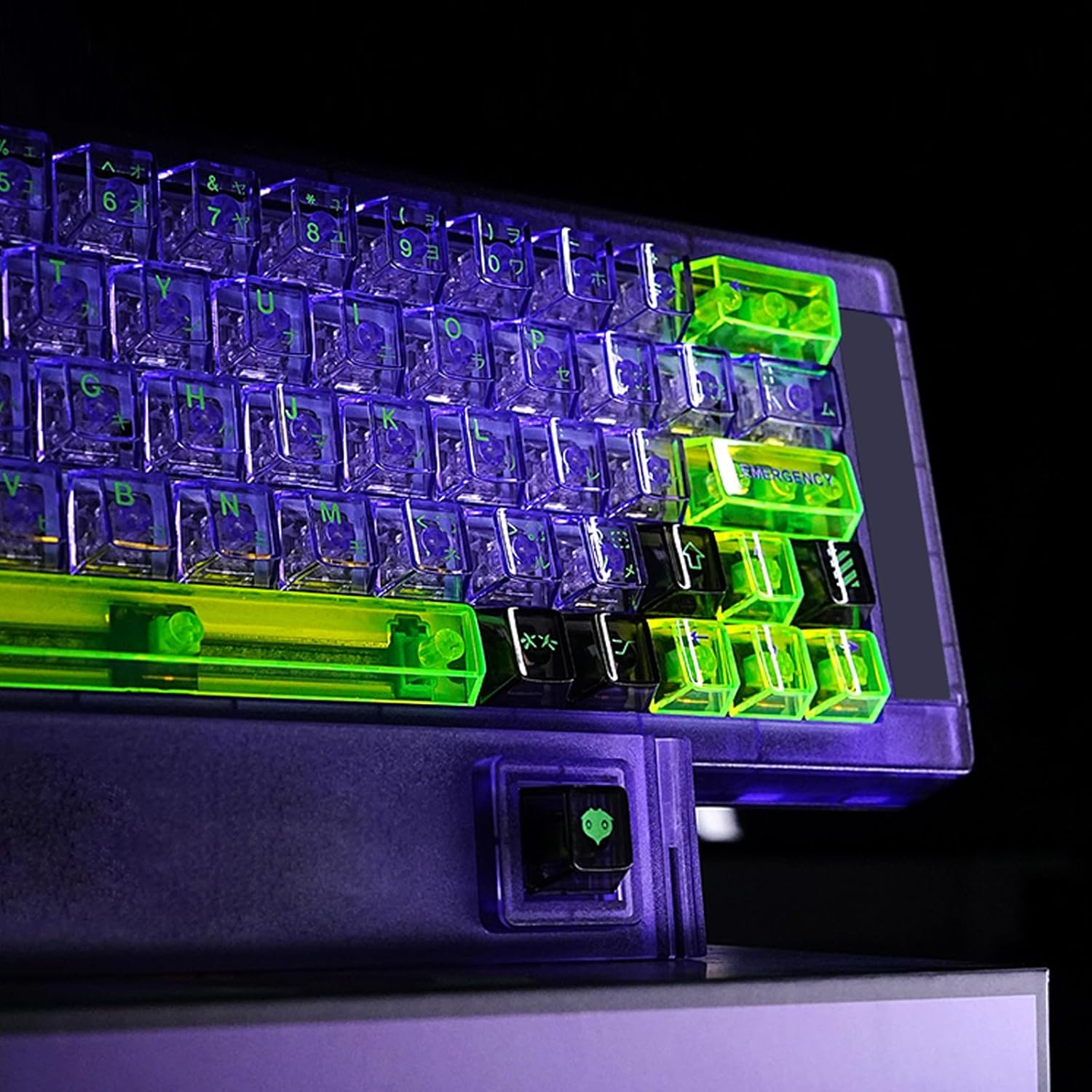 JOMKIZ 173 Keys Crystal Transparent Keycap Set,Custom Cherry Profile Backlit Keycap,for Cherry Gateron MX Switches Mechanical Keyboards(Transparent)