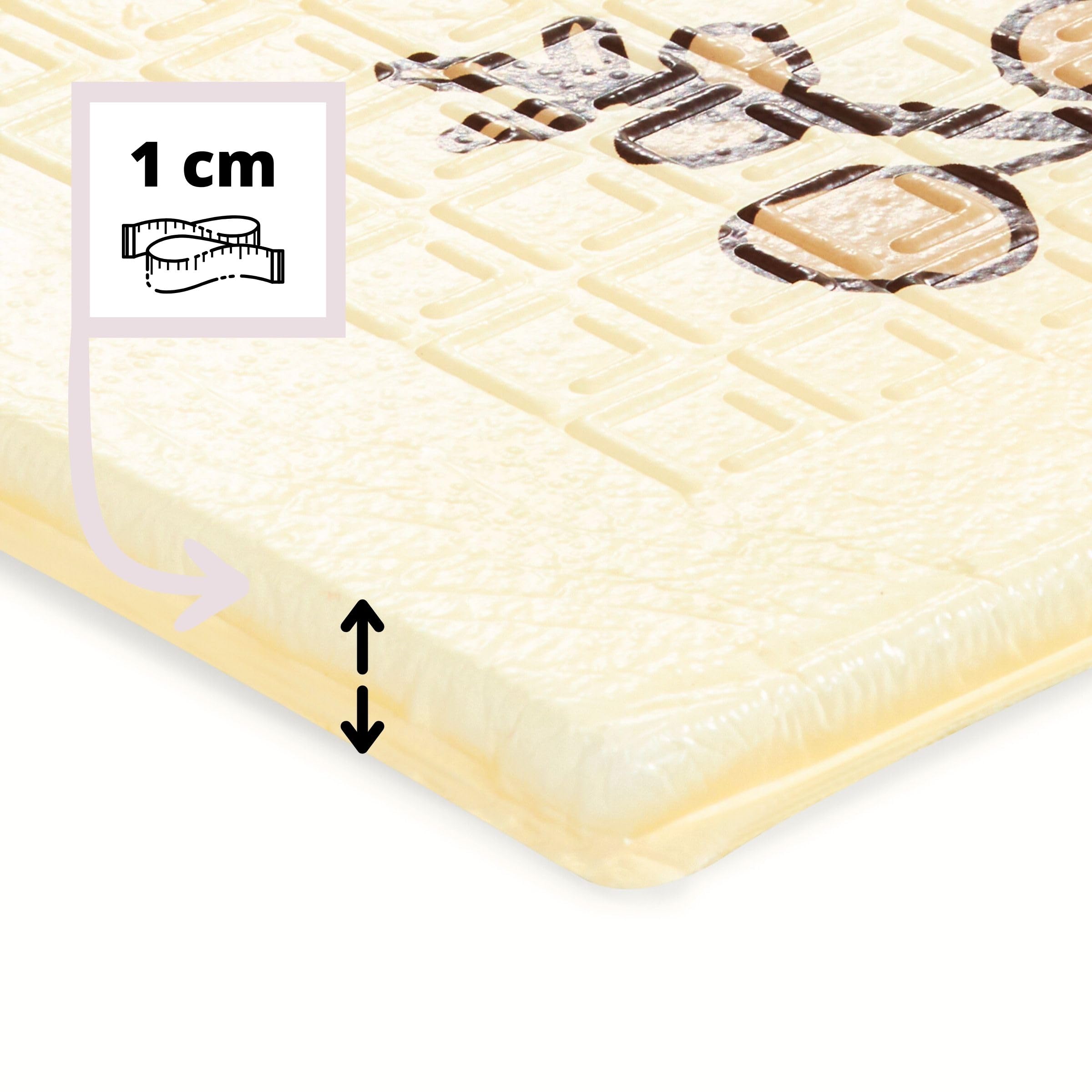Mamabrum Schaumstoffmatte für Babys und Kleinkinder zum Krabbeln und Lernen, doppelseitige faltbare große Matte 180 x 120 x 1 cm, Matte für das Kinderzimmer, XPE-Schaumstoff für Babys (Magischer Wald