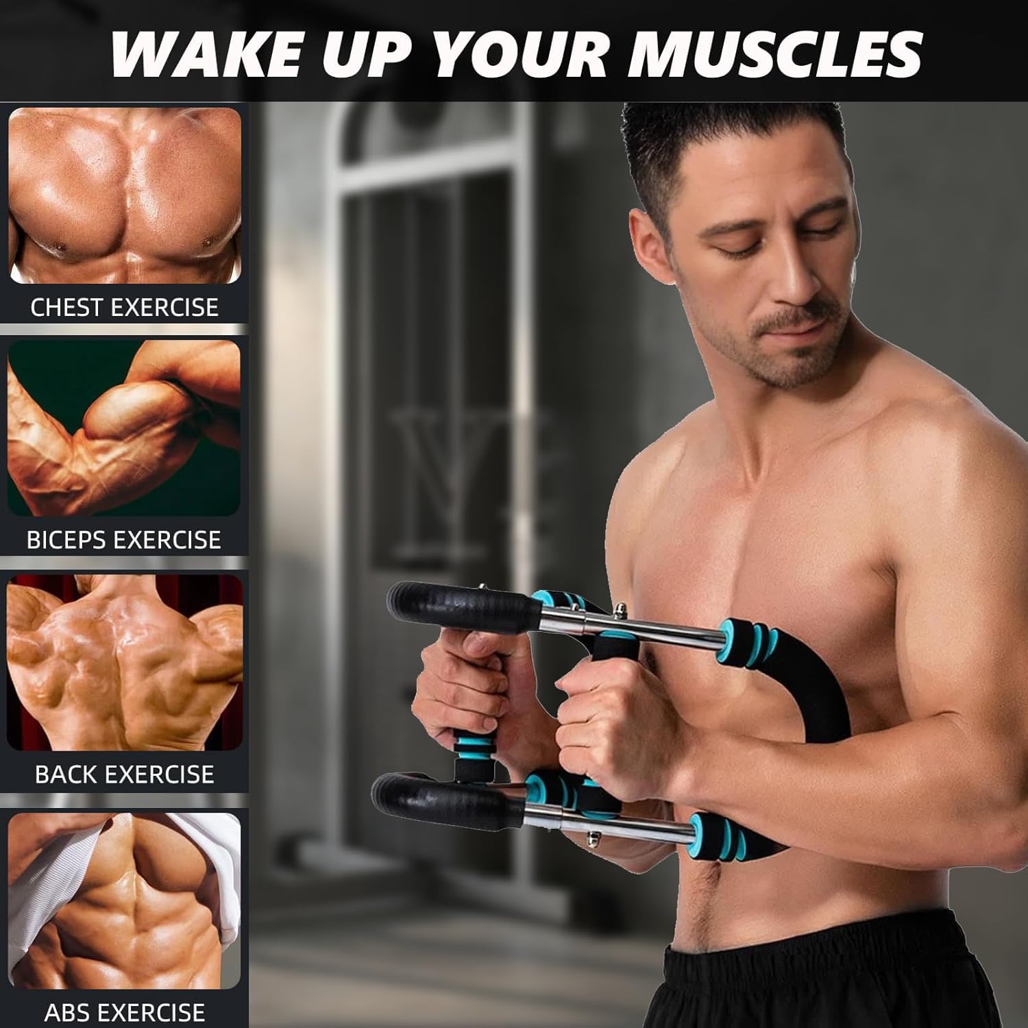 Shaker Twister Armtrainer, der ultimative Armtrainer, Twister-Armtrainer, Schultermuskeltraining, Fitnessgerät, tragbares Federwiderstand, Heim-Fitnessgerät
