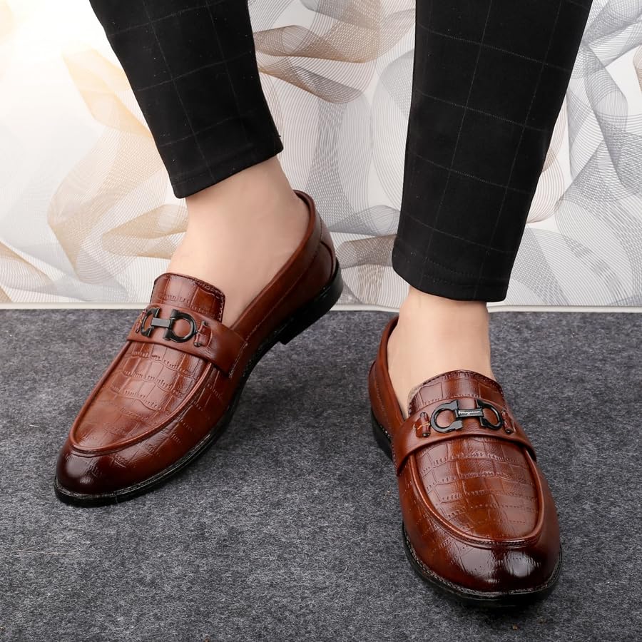 Image of WUGATTI Synthetic Slip-On Premium Attractive Professional Stylish Loafers for Men