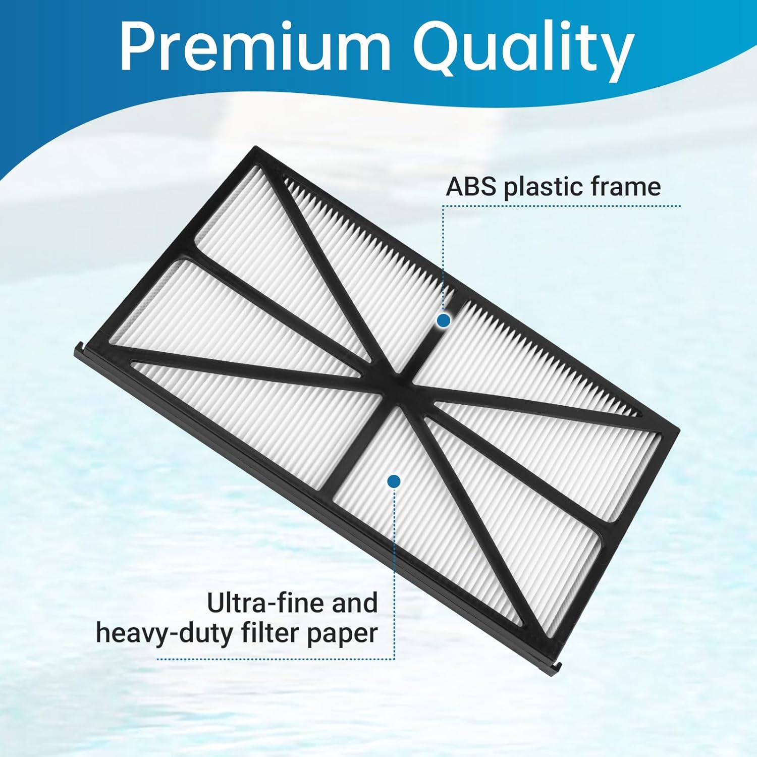 GJK RCX70101 Ultra Fine Cartridge Filter Panels Compatible with Hayward Robotic AquaVac, TigerShark and SharkVac Pool Cleaners, Pool Filter Parts Replacement, 4 Pack