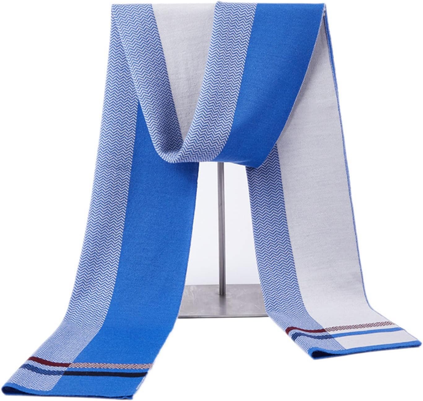 WOLEN] 秋と冬の暖かさのための女性のスカーフ多用途チェック柄フリンジスカーフショール JJZXD メンズの冬の暖かさのためのウールのスカーフ  、男性のための多用途のニットスカーフ メンズニットスカーフユダ冬用暖かいスカーフ ポリエステル 成熟スタイル ニット生地 ... メンズ防寒マフラー メンズファッションフォーマルウェアソフトスカーフファッションカラーマッチング厚い暖かいニットスカーフ 秋冬メンズ