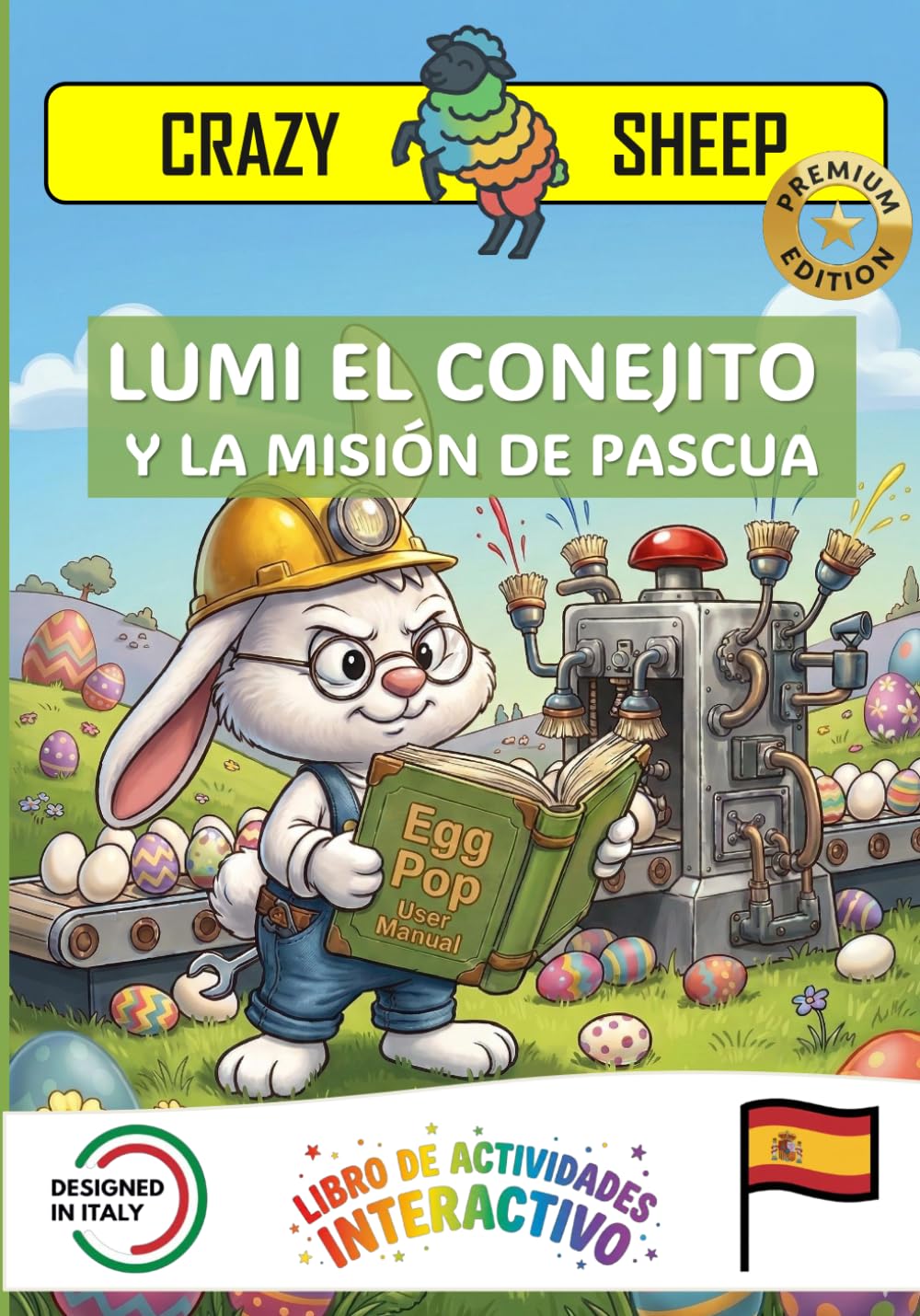 LUMI EL CONEJITO Y LA MISIÓN DE PASCUA: - PREMIUM EDITION - Una misión mágica de Pascua: ¡ayuda a LUMI a colorear los huevos usando solo tus manos! [ES]