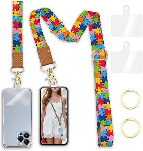 Miniatura 24 de Cordón cruzado para teléfono celular con correa para la muñeca, cordones de tortuga marina para alrededor del cuello, muñequera con correa ajustable