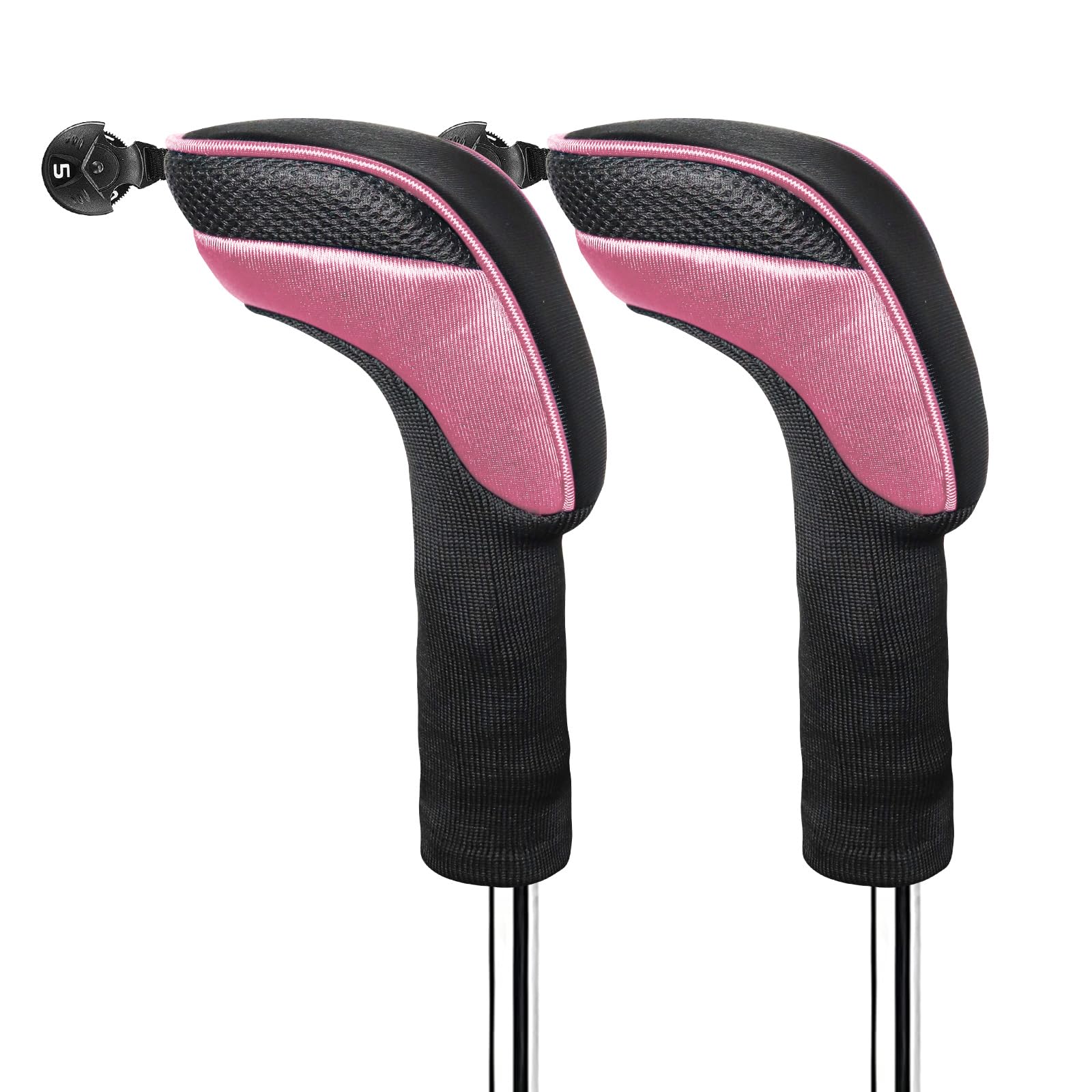 FINGER TEN Golf Club Headcovers for Hybrid (Rose-2 Pack Hybrid Covers) — image 1