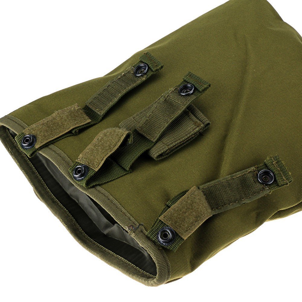 HWZ Tactical Military MOLLE Magazine Mag Pouch Tool Dump Drop Bag Recovery Big Recycle Pouch (Green)