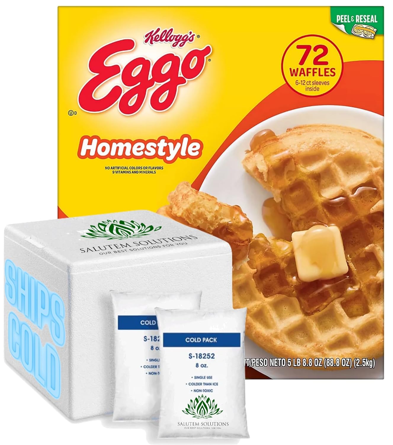 Salutem Vita Eggo Homestyle Waffles Family Pack 72 Egypt Ubuy