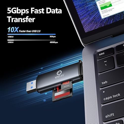 Miniatura 6 de Adaptador de lector de tarjetas de memoria micro SD USB C USB2.0 para adaptador de tarjeta de memoria SDMicro sd para tarjetas MicroSDXC y SDHC, SD,