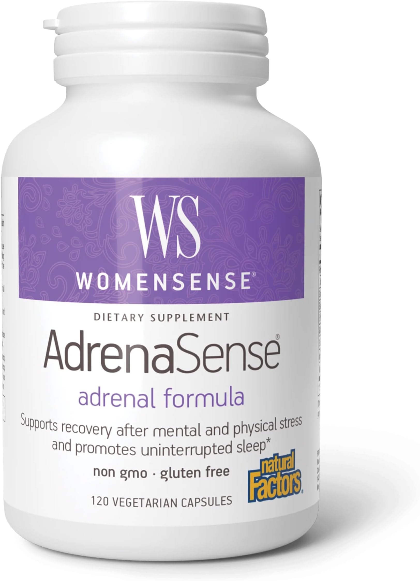 AdrenaSense Adrenal Support*, 120 Vegetarian Capsules | Adaptogenic Adrenal Support Formula with Ashwagandha to Support Calm, Energy, Restful Sleep & Occasional Stress*