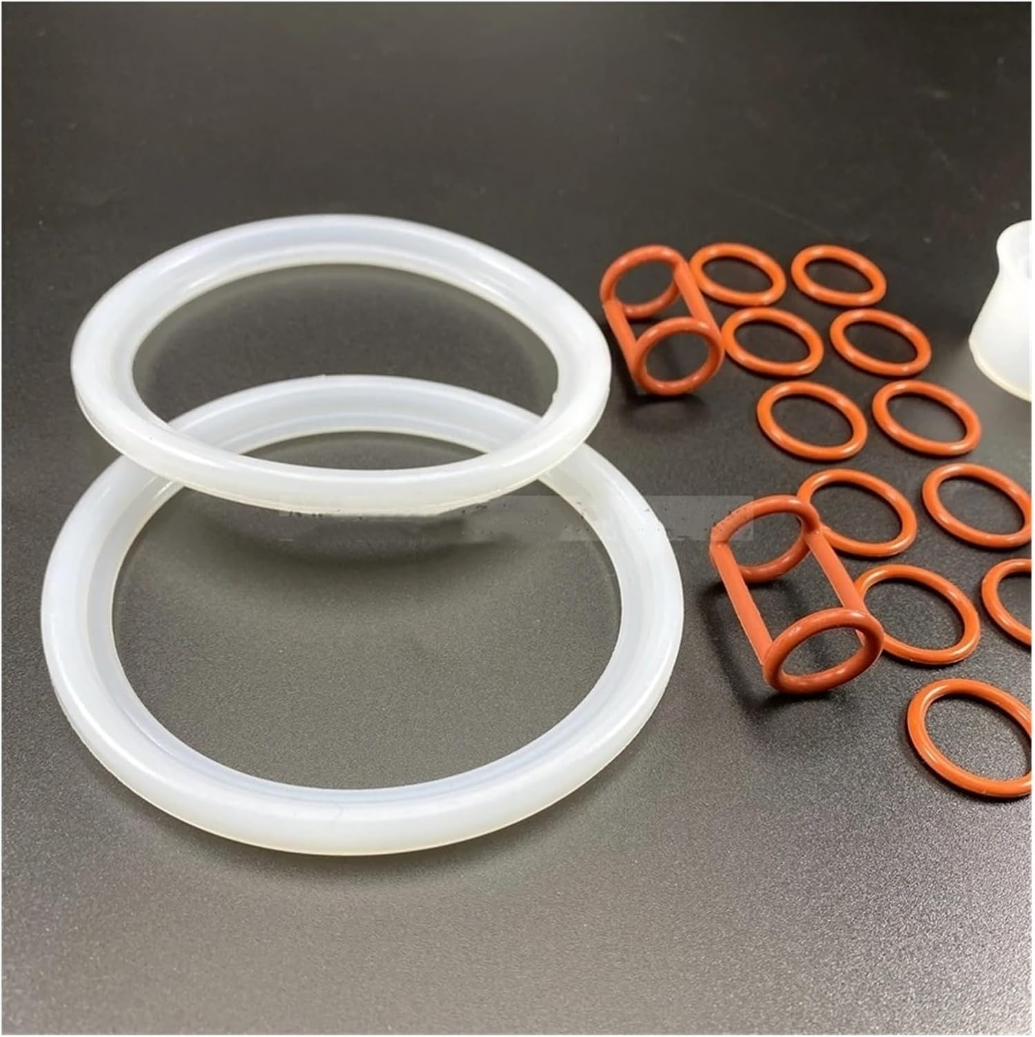 Kitchen Appliance Accessories 1 Set 18 Pcs Circle Gaskets Seal Rings Components Accessories Part,Compatible for ZM/MK Soft Ice Cream Machines Fitting