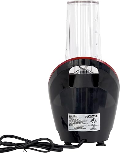 Miniatura 10 de Yonanas Licuadora personal con taza portátil de 13.5 onzas y tapa para beber para batidos y batidos, sin BPA, 300 vatios, gris