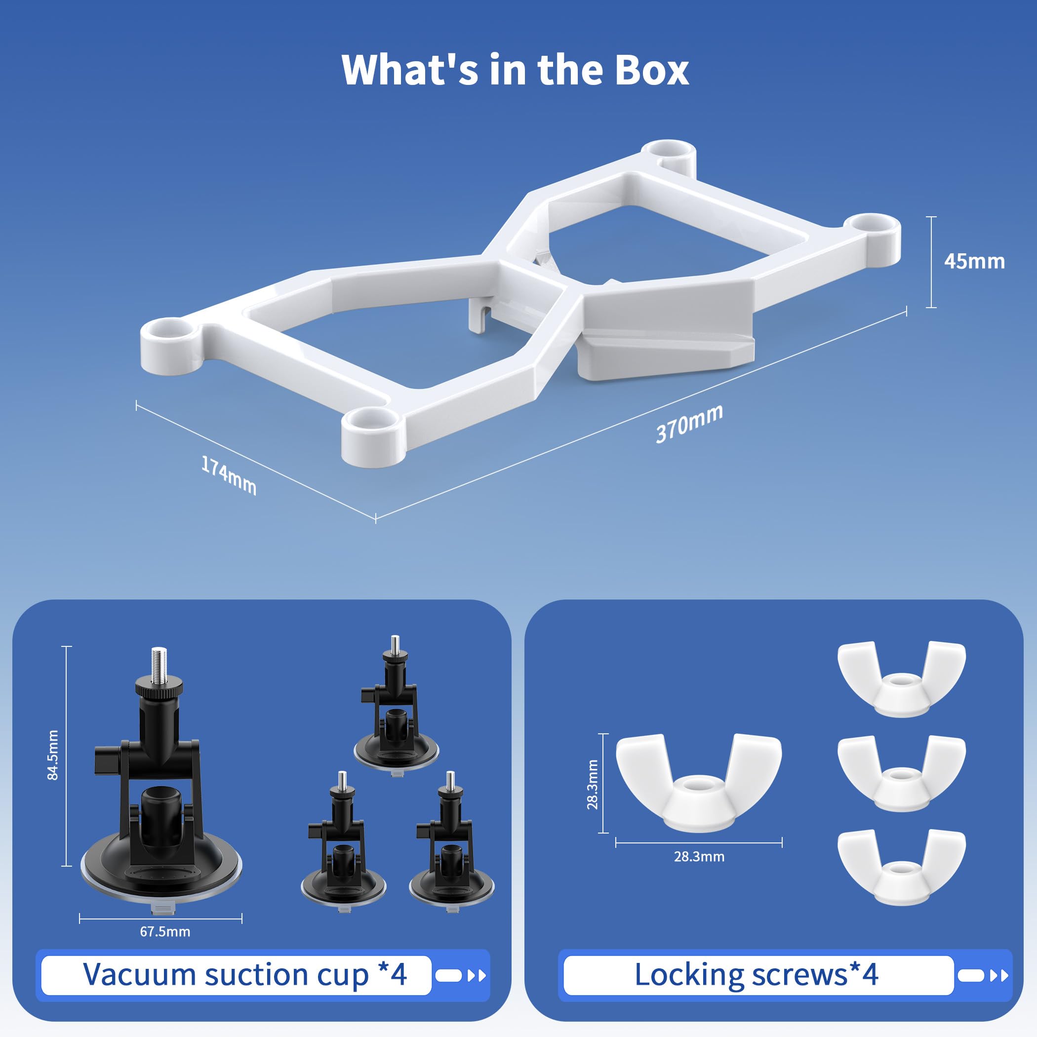 Hugener Starlink Mini Supporto per auto, Mini Starlink Accessori Ventosa per tettuccio apribile Starlink Mini Dish adatto per auto/SUV/RV/barca/camper