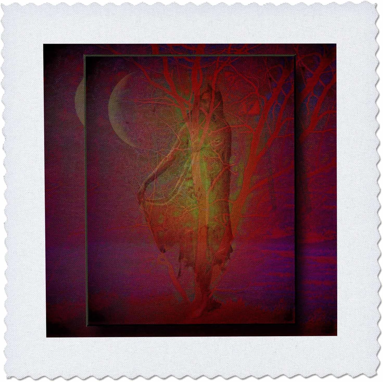 3dRose qs_22329_10 TREE GODDESS Wicca Pagan Gaia Wiccan Goddess Tree Nature spiritual Spirit Mythology Quilt Square, 25 by 25-Inch