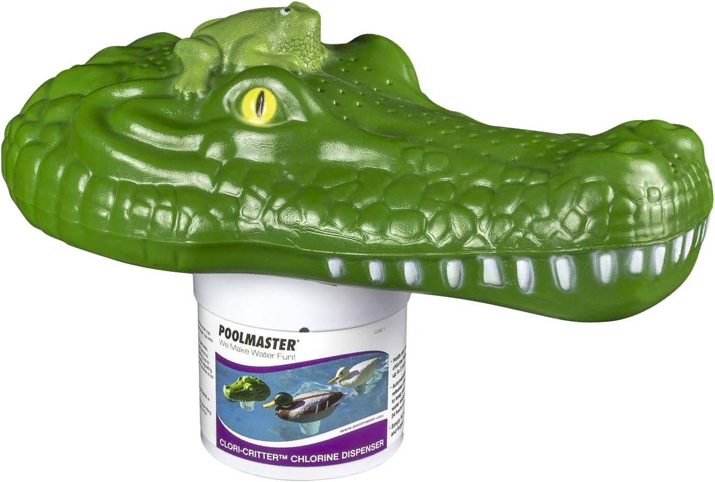 Adjustable Chlorine Dispenser for Swimming Pools and Spas, Alligator