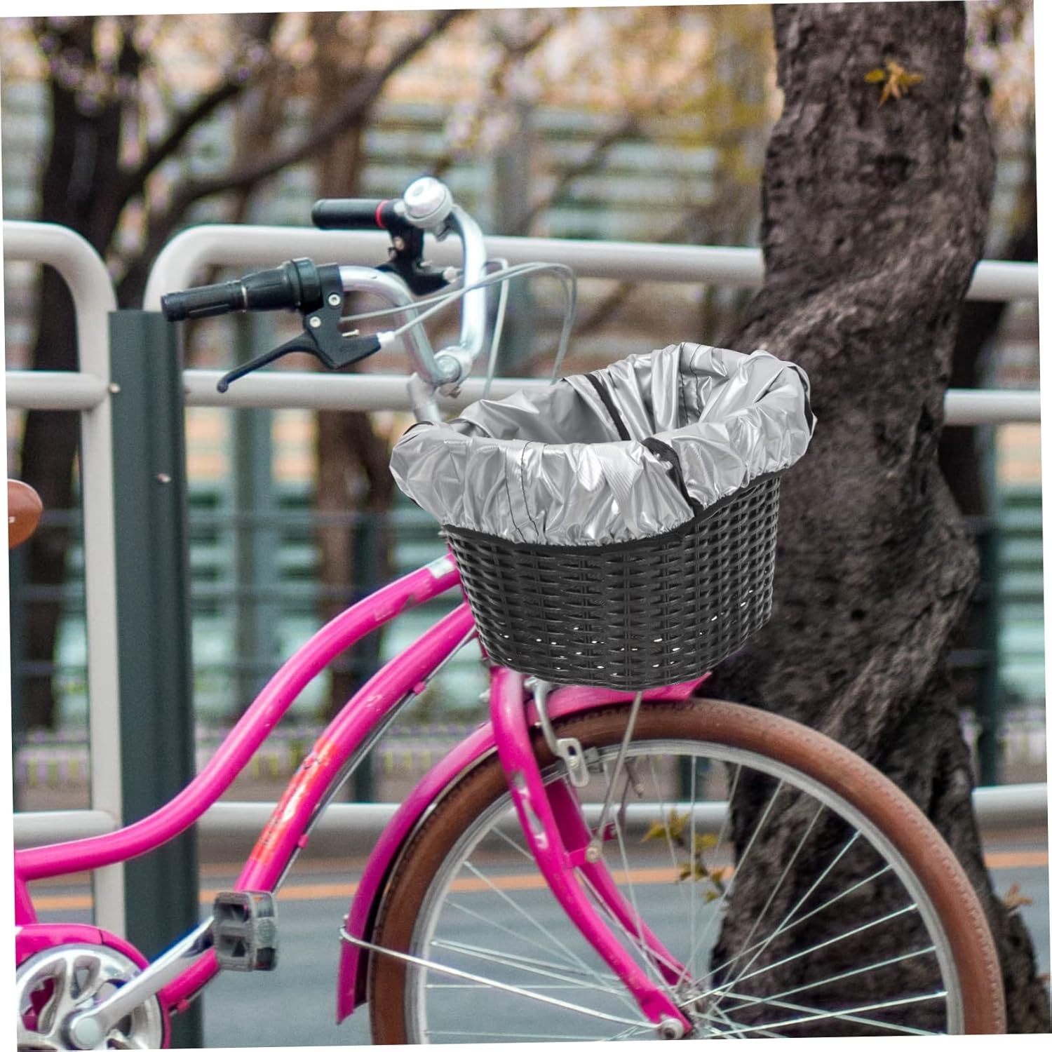 UPKOCH Cycling Basket Liner Protector Cover Compact and Lightweight Rain Cover for Bike Front Basket Durable