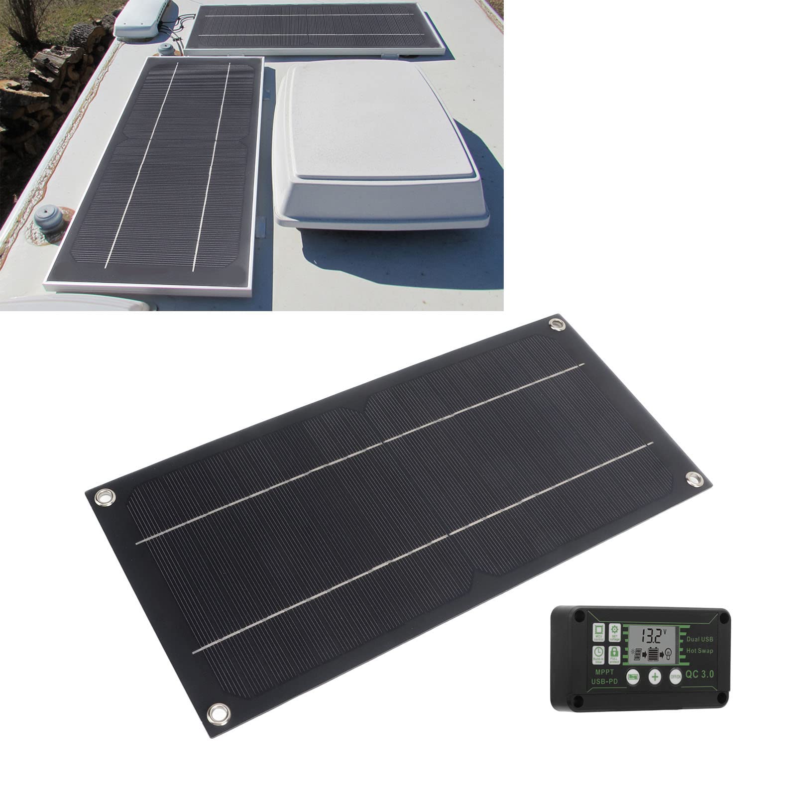 Monokristallines Silizium-Solarpanel, 600 W, hohe Effizienz, stabiler Betrieb für die Landwirtschaft im Freien, Wohnmobil, Auto