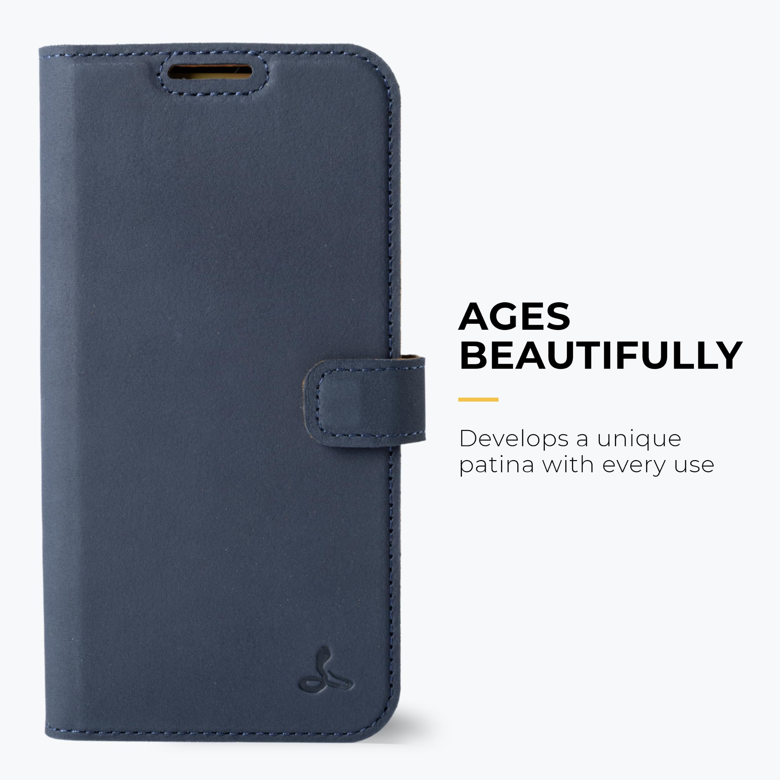 Snakehive Custodia a portafoglio in vera pelle per Google Pixel 11 Pro XL - Custodia a libro con scomparti per carte di credito e supporto (blu navy)