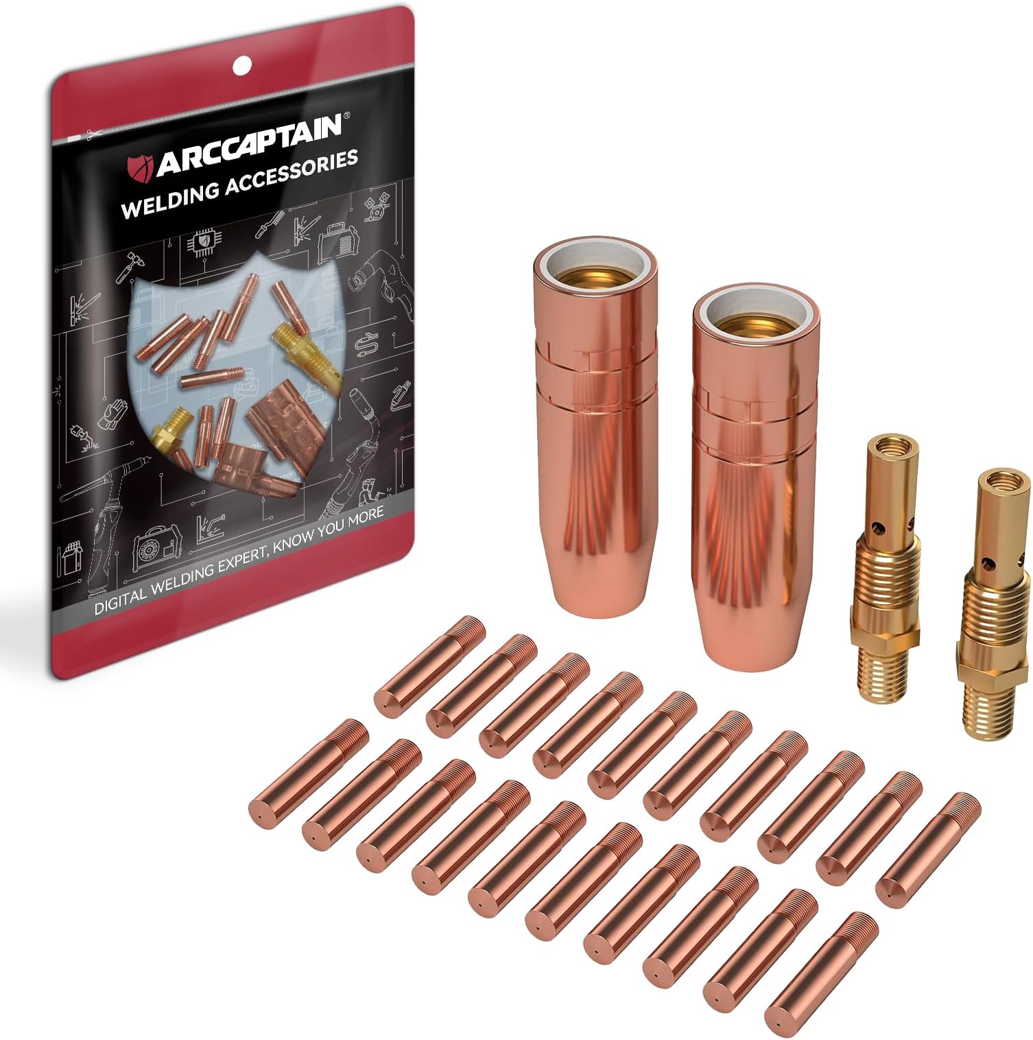 for Lincoln Magnum 100L Welder Part .035" Contact Tip Nozzle Diffuser MIG Welding Gun Accessory Kit for Lincoln Magnum 100L and Tweco Mini/#1 (.035" Accessory Kit)