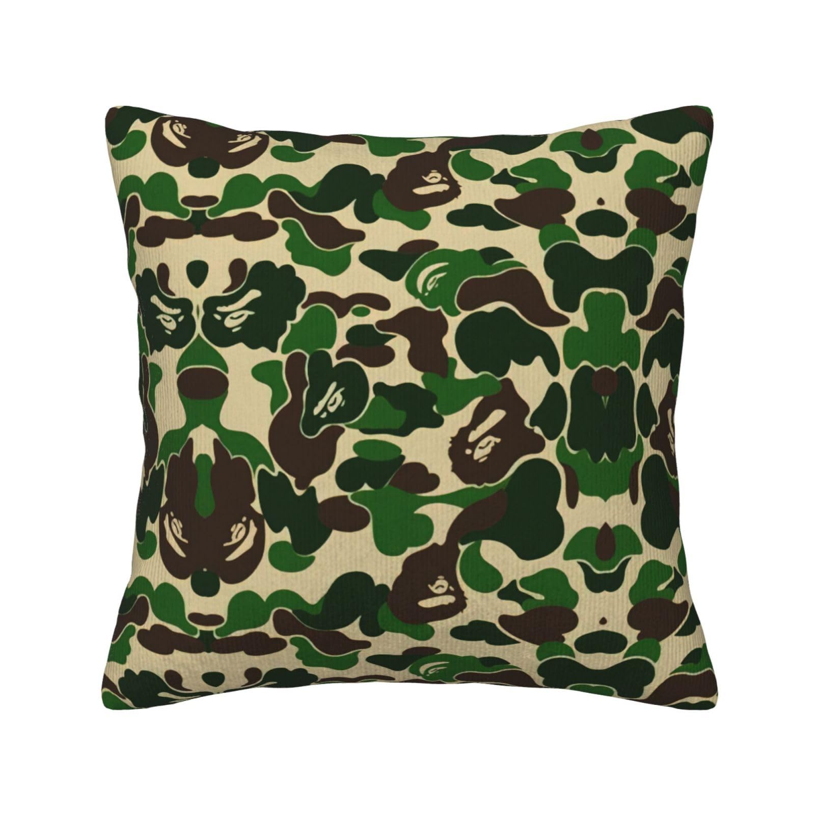 Housse de coussin vert camouflage pour protéger et embellir le canapé