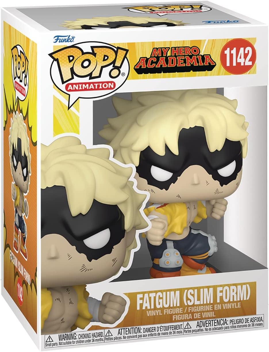 POP My Hero Acadamia - Fat Gum (Slim Form) Funko Vinyl Figure (Bundled with Compatible Box Protector Case), Multicolor, 3.75 inches