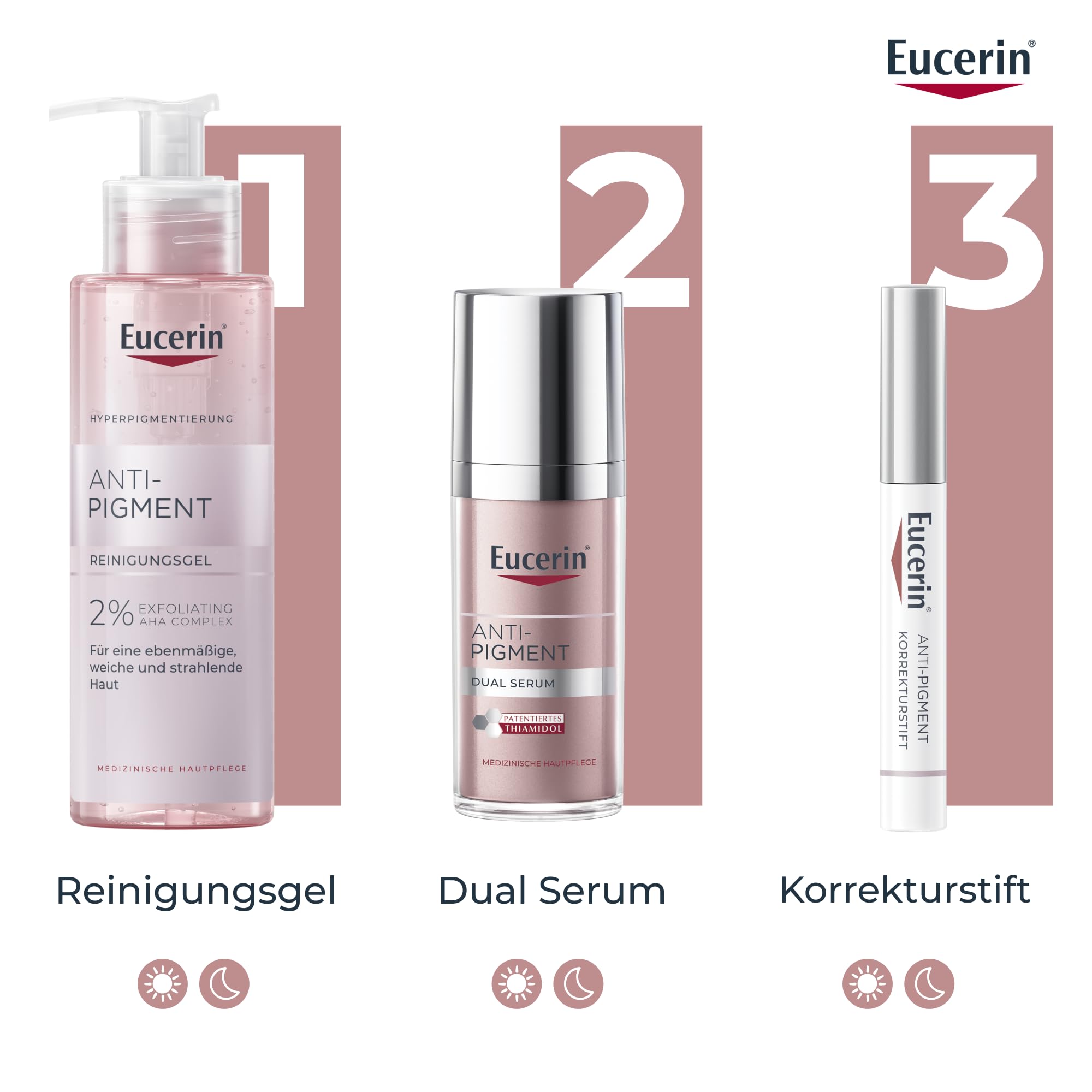 Eucerin Anti-Pigment Korrekturstift 5 ml, Serum-Applikator für die gezielte Behandlung gegen Pigmentflecken, nicht-fettendes Gel mit Thiamidol